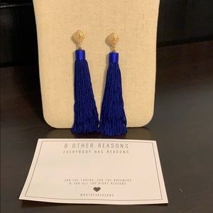 8 Other Reasons Chelsey Earrings BLUE and GOLD